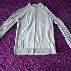 Banana Republic Pointelle Trim Crew Sweater; Color - Camel, Size - S